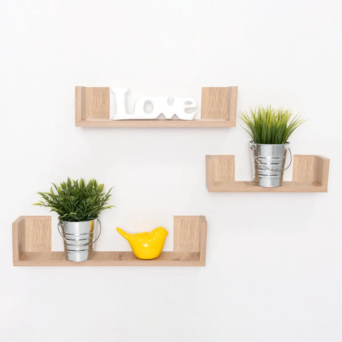 TUHOME - Set De 3 Repisas Decorativas Eva