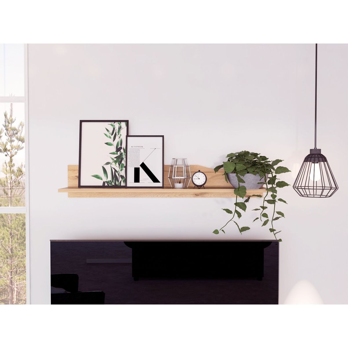 TUHOME - Repisa De Pared Obregon 120x20 Cm Duna