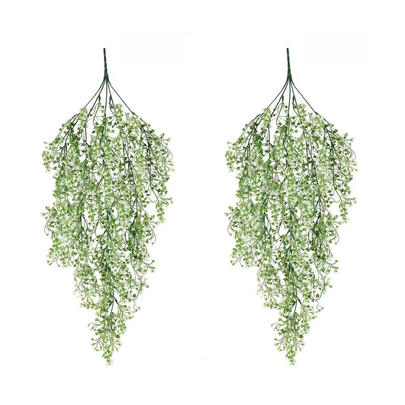 GENERICO - 2 Pcs De Plantas Artificiales Colgante Vid De Flores 80cm