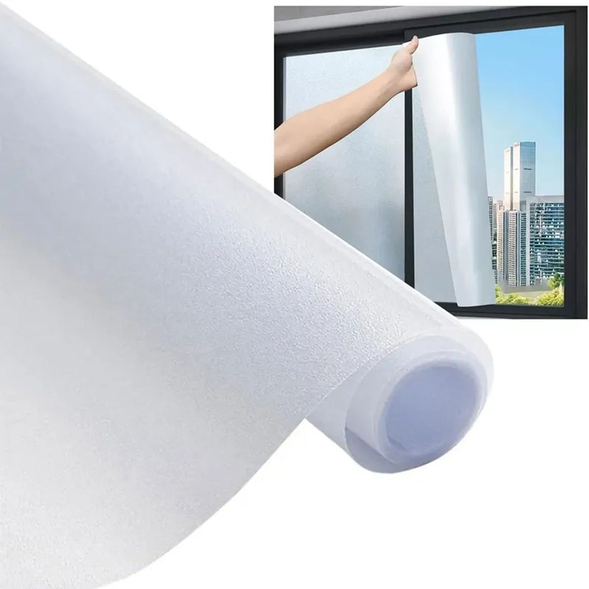 GENERICO - Empavonado Para Vidrios Blanco Privacidad Opaca Film 60cm×3m