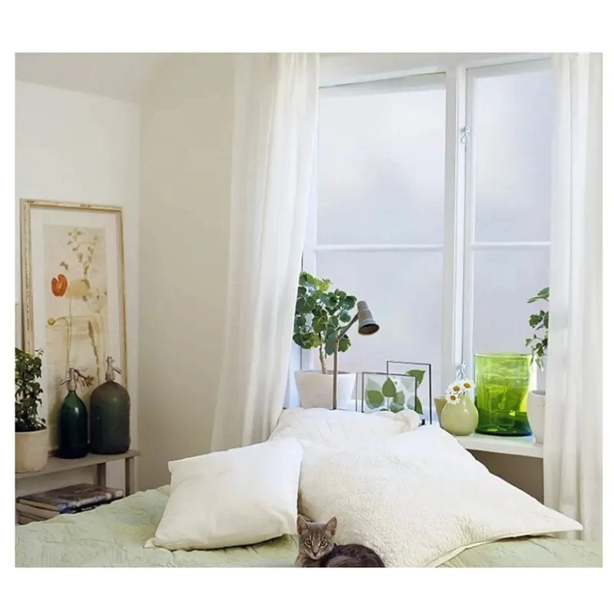 GENERICO - Empavonado Para Vidrios Blanco Privacidad Opaca Film 60cm×3m