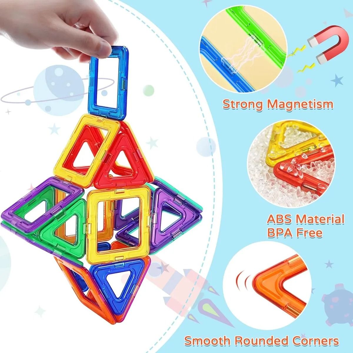 GENERICO - Juguete Magnético 22 Pcs Bloques Destreza Habilidad Niños