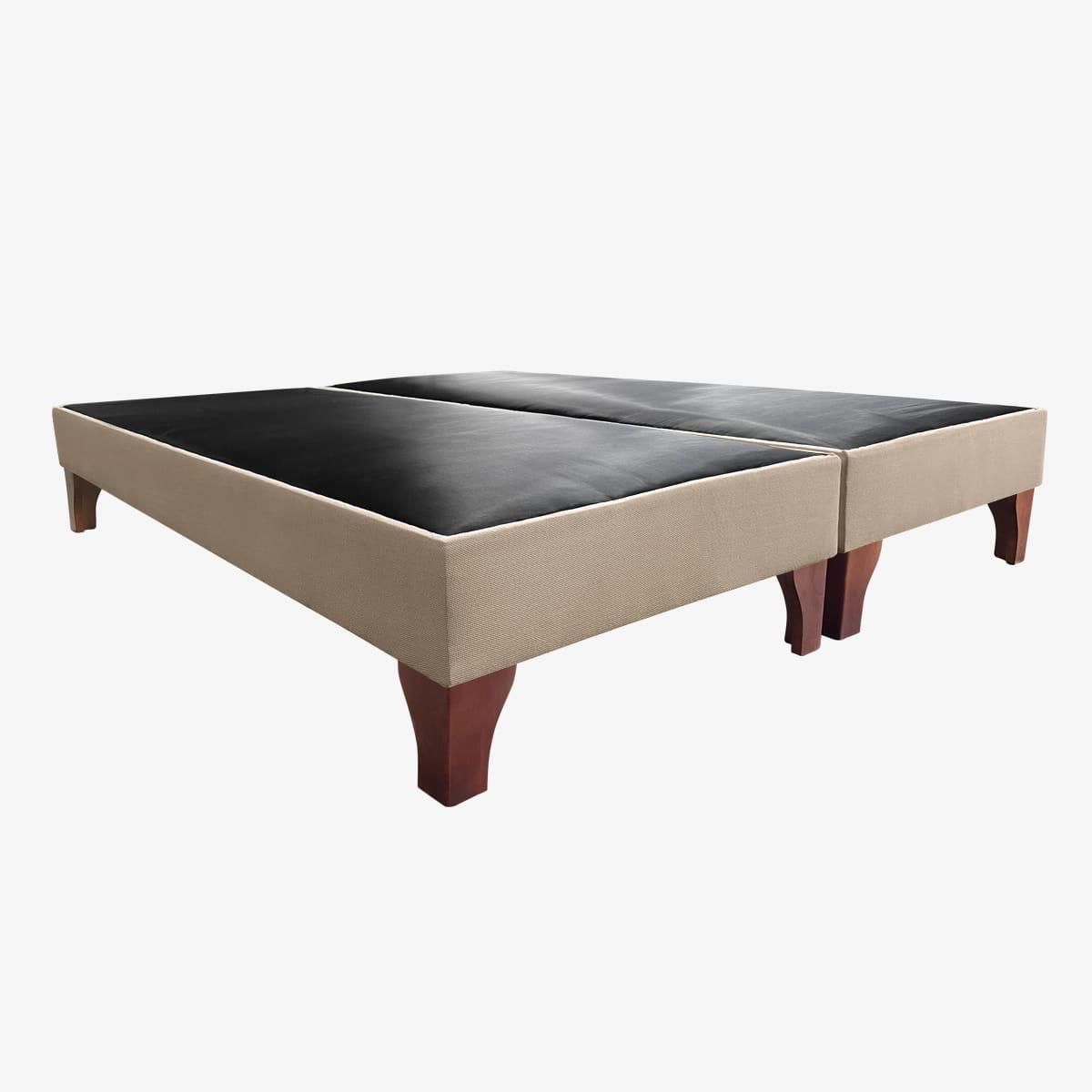 GENERICO - Bases De Camas 2 Plazas Dividida Beige