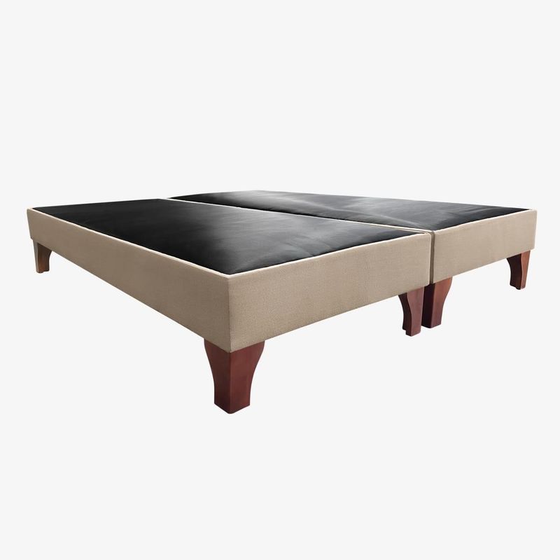GENERICO - Bases De Camas 2 Plazas Dividida Beige
