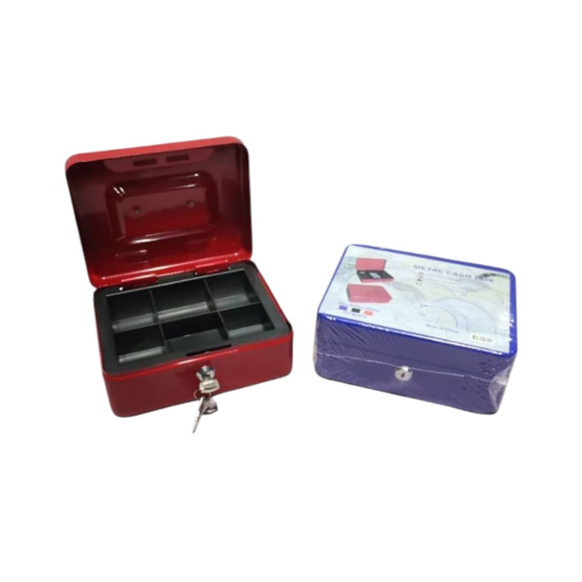 GENERICO - Caja Fuerte Portatil Mini Roja Gms.