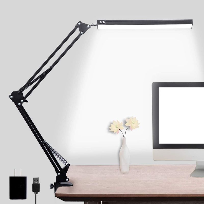 TATEE - lámpara de escritorio USB LED Plegable modo de 3 colores
