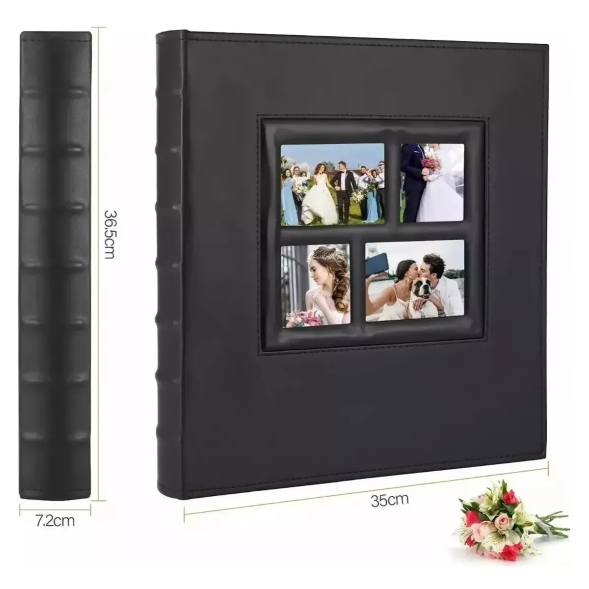 KINDA NICE - Álbum Cuero Pu Insertable 5 Fotos Por Página Para 600 Fotos