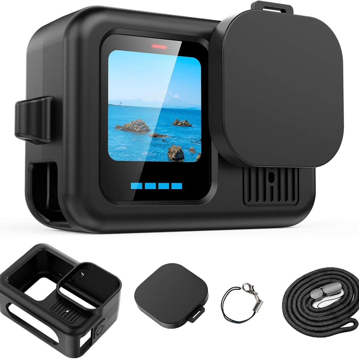KUANGYE - 6en1 Protectora Y Micas Para Gopro Hero 13 Gopro Accesorios