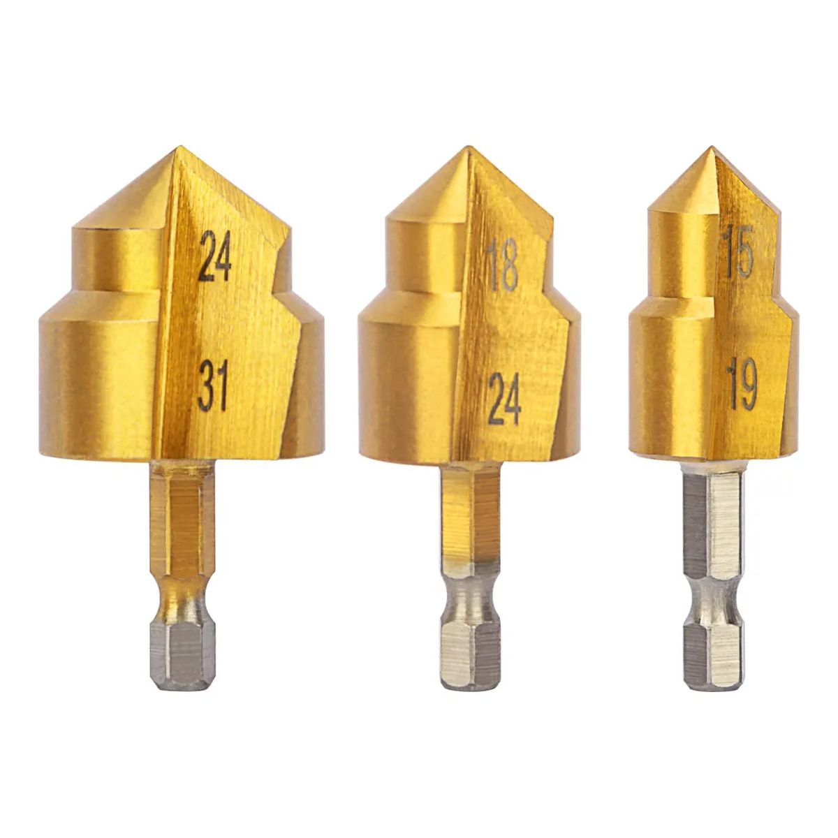 KUANGYE - Broca Escalonada De Elevación Ppr Brocas Para Taladro 3pcs