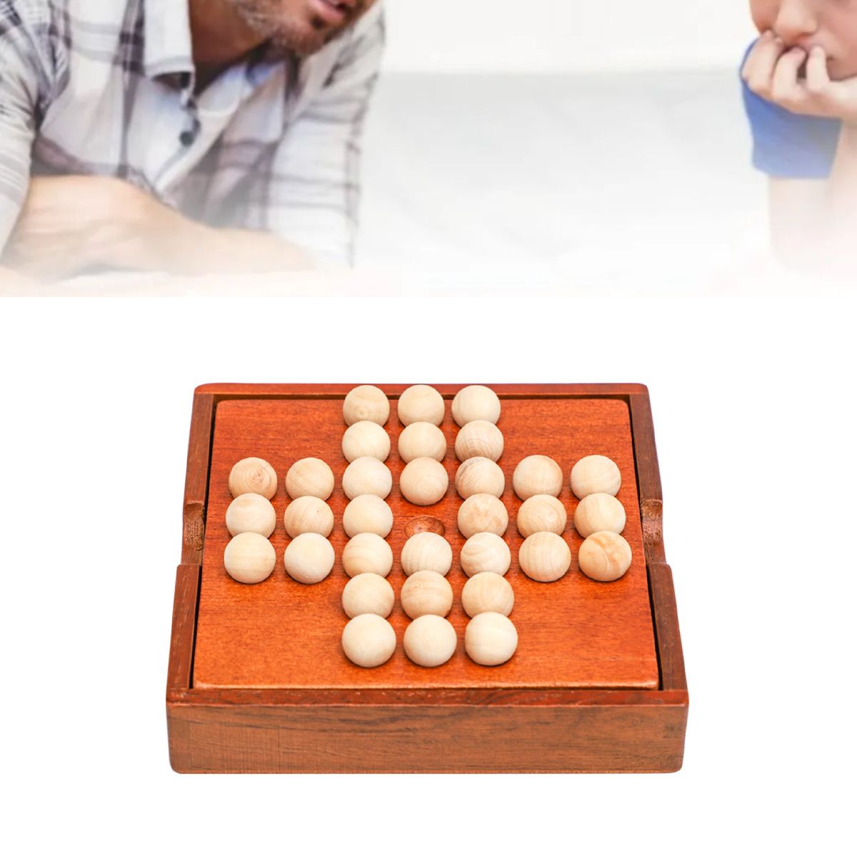 KINDA NICE - Juego De Mesa Solitario Clasico Juego En Madera Didáctico