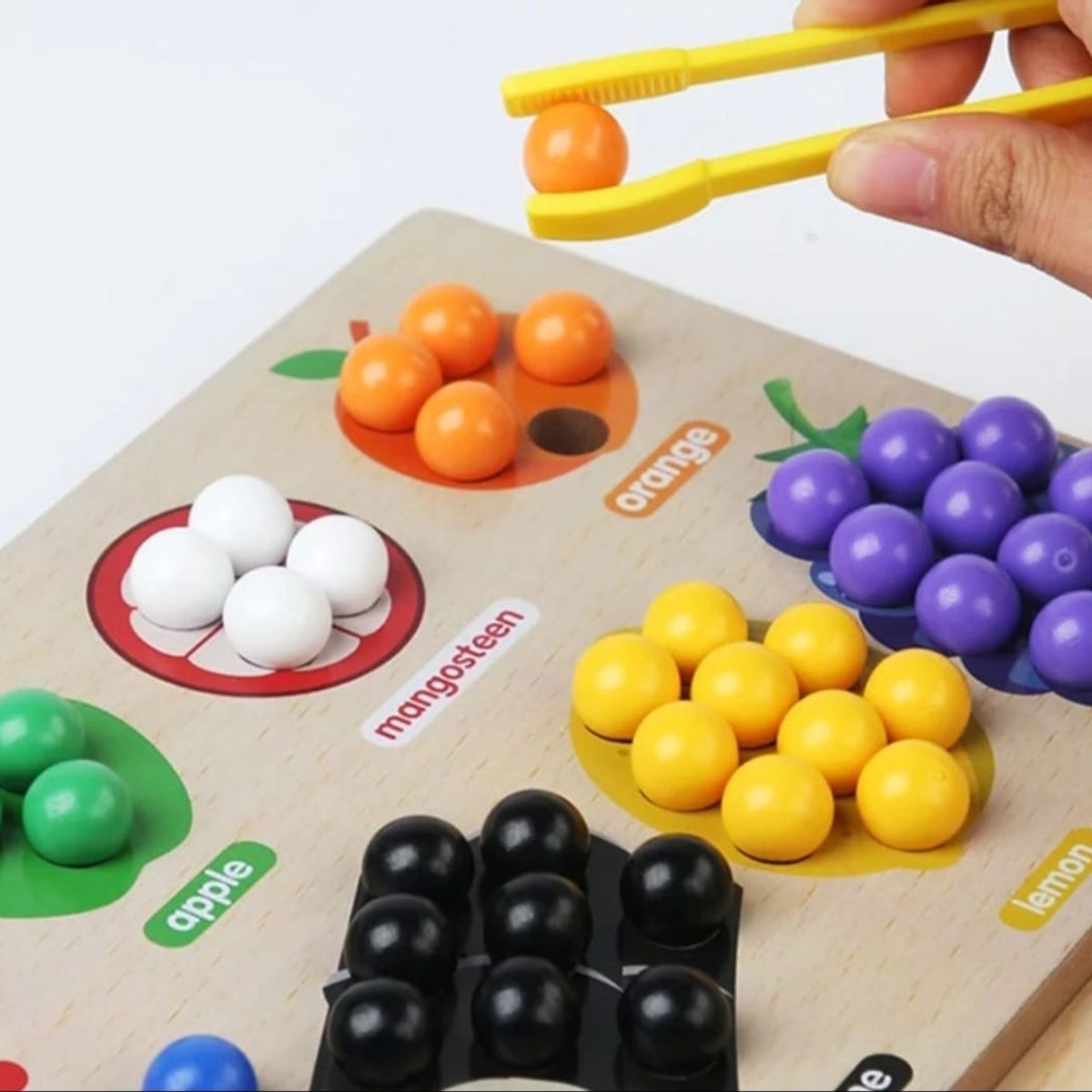 GENERICO - Juego De Clasificación Colores-frutas Montessori Niño Madera