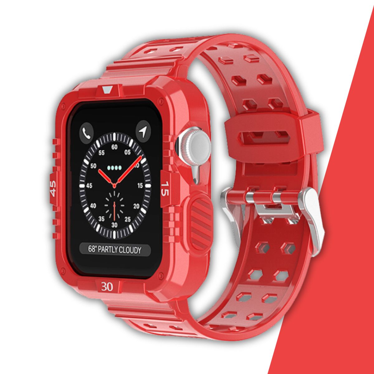 GENERICO - Correas Para Apple Watch Silicona Full Proteccion 38-40-41mm