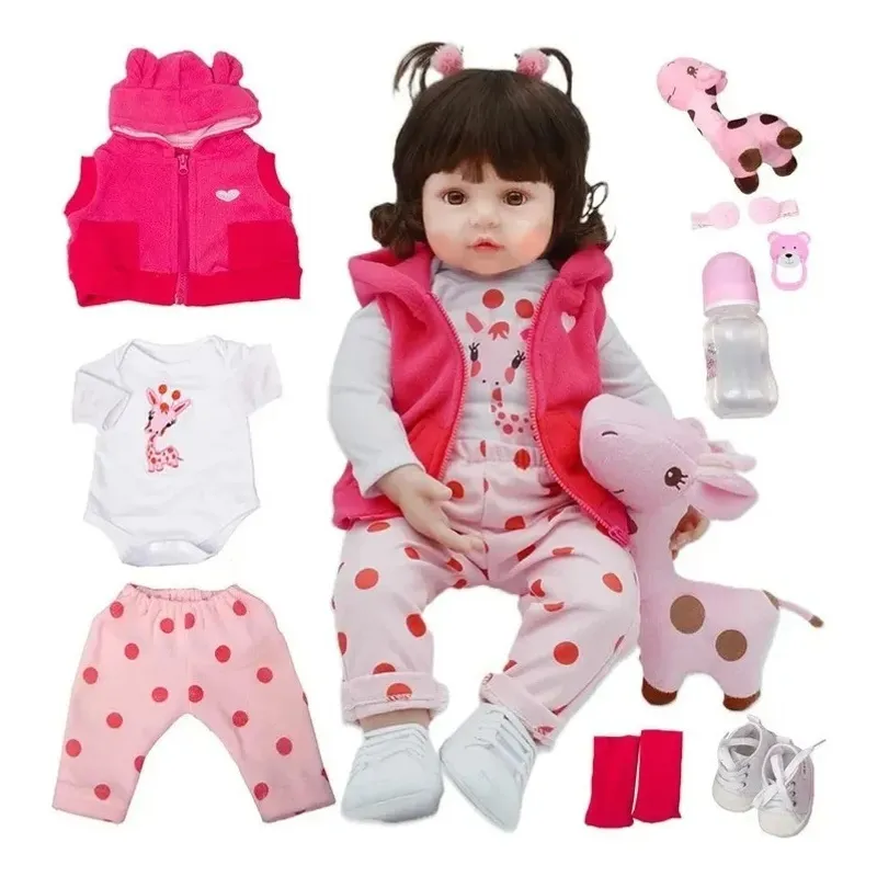 NO LOGO - Bebé Reborn Muñecas Realista Reborn Silicona 48cm