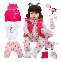 NO LOGO - Bebé Reborn Muñecas Realista Reborn Silicona 48cm