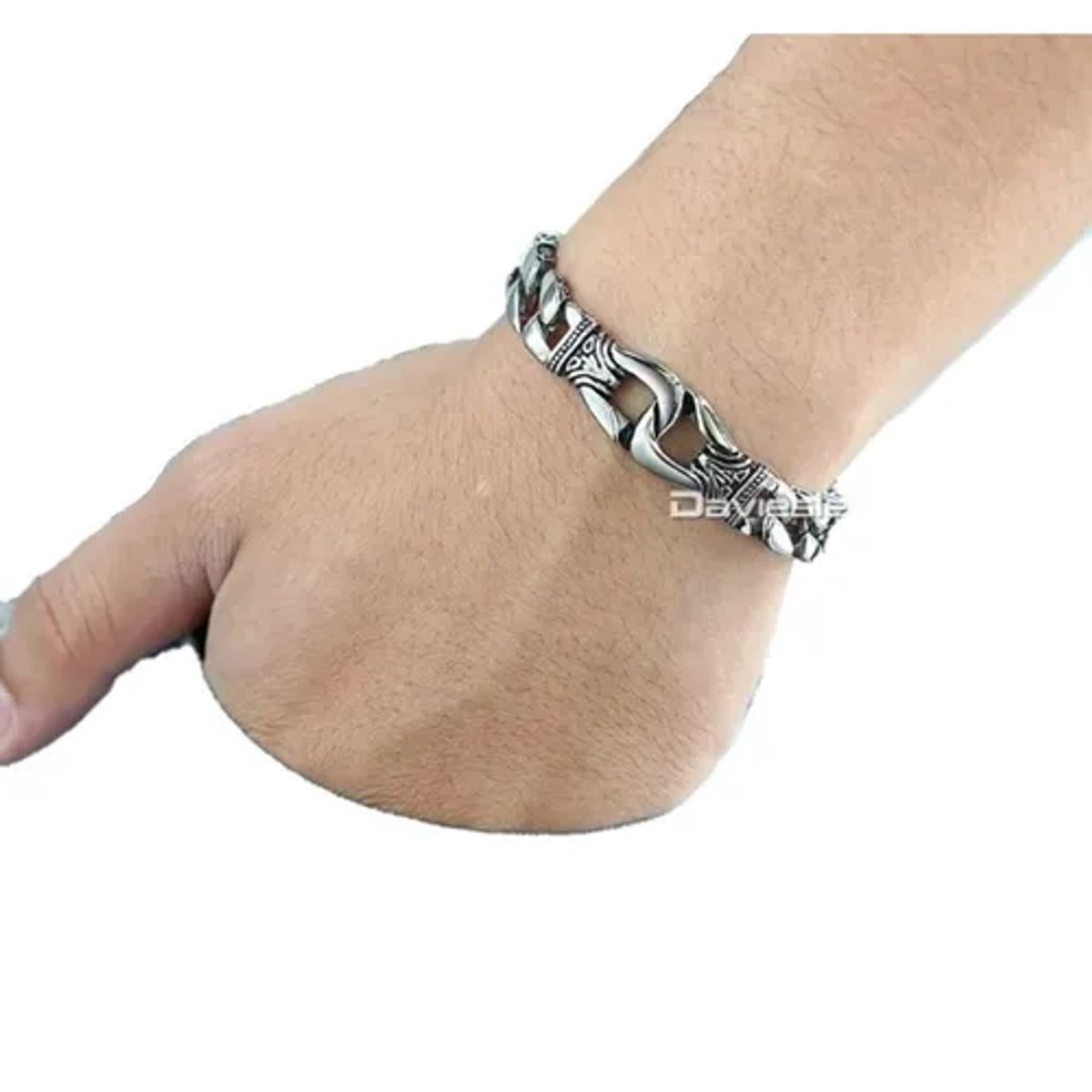 GENERICO - Pulsera Vikinga Acero Quirúrgico Hombre Moda Royal madriz