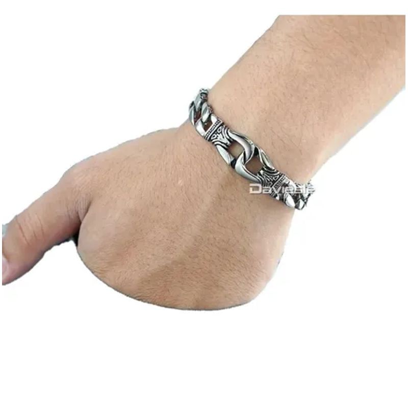 GENERICO - Pulsera Vikinga Acero Quirúrgico Hombre Moda Royal madriz