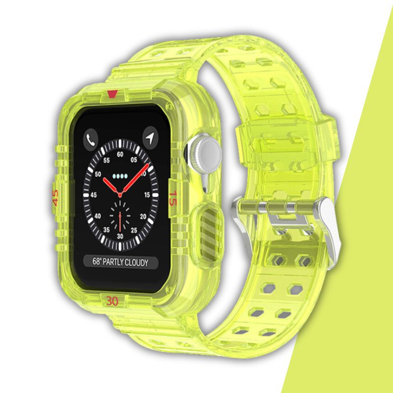 GENERICO - Correas Para Apple Watch Silicona Full Proteccion 42-44-45-46-49mm