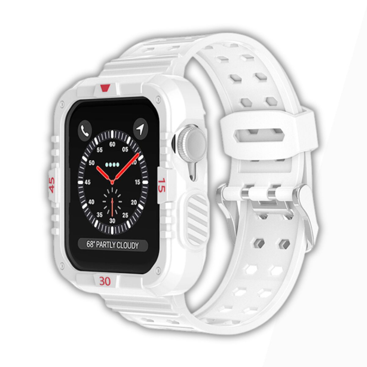 GENERICO - Correas Para Apple Watch Silicona Full Proteccion 42-44-45-46-49mm