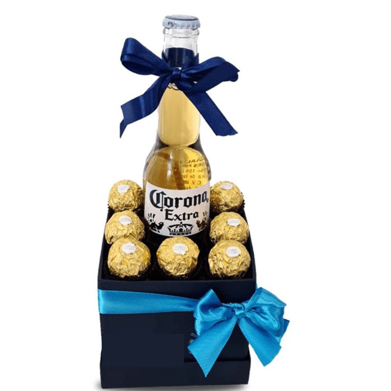 GENERICO - Box Cuadrado de Bombones y Cerveza