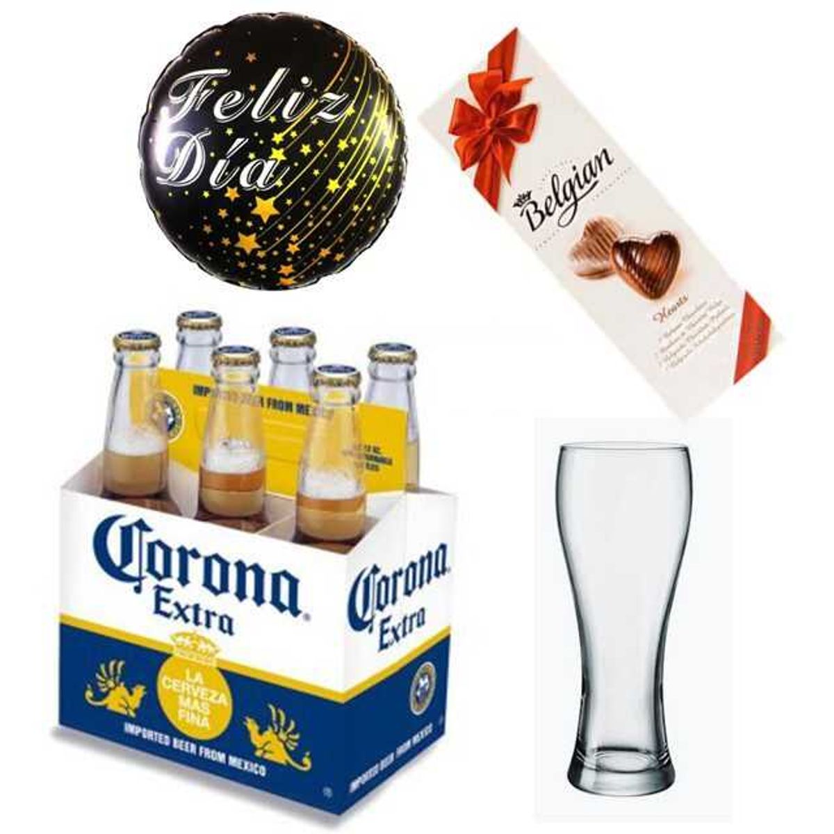 GENERICO - Cervezas Corona Bombones Vaso y Globo