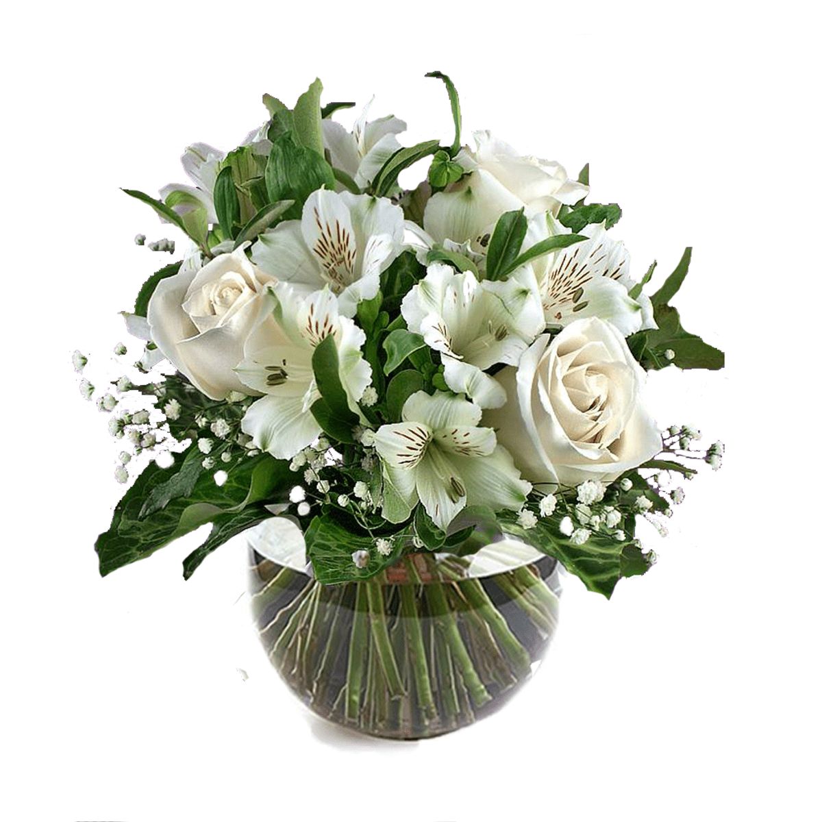 GENERICO - Pecera de Rosas y Astromelias