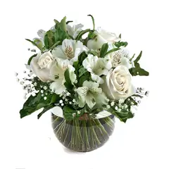 GENERICO - Pecera de Rosas y Astromelias