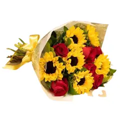 GENERICO - Ramo de 6 Girasoles y 6 Rosas