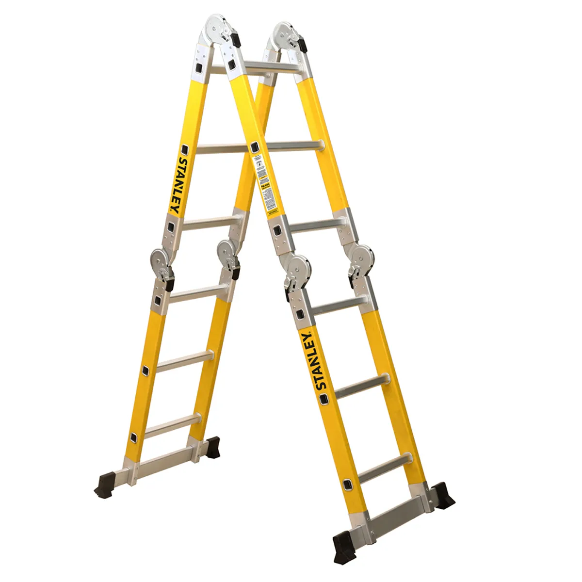 STANLEY - Escalera Stanley Articulada Dieléctrica 150Kg 4x3 350cms