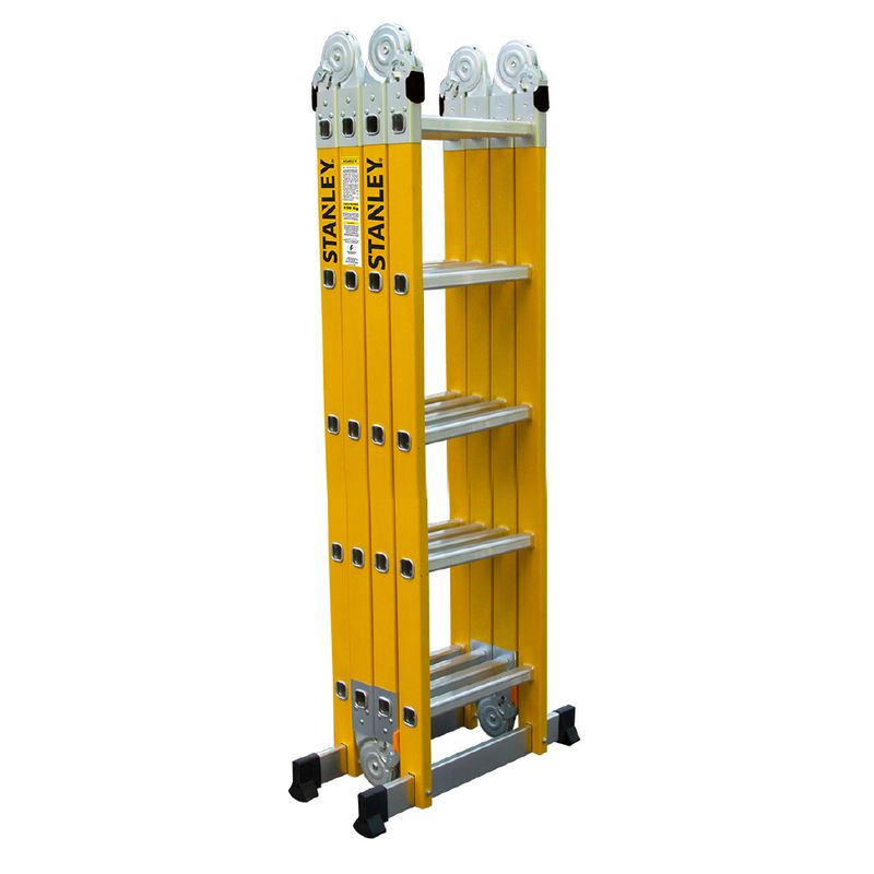 STANLEY - Escalera Stanley Articulada Dieléctrica 150Kg 4x5