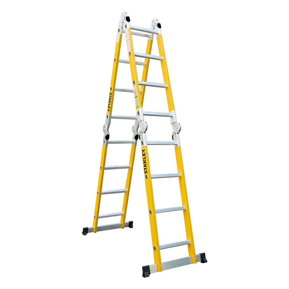 STANLEY - Escalera Stanley Articulada Dieléctrica 150Kg 4x5 570cms