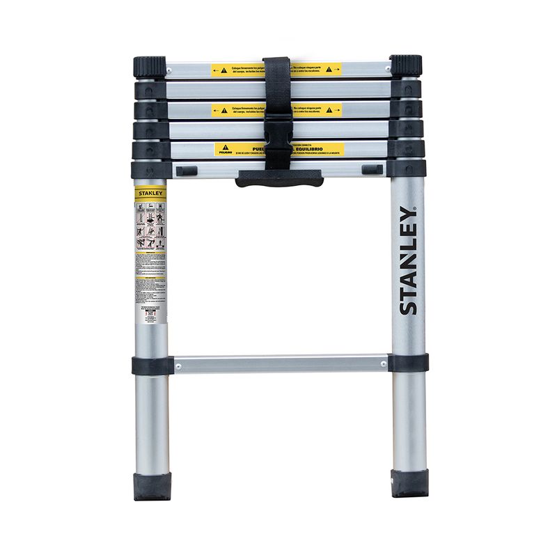 STANLEY - Escalera Stanley Telescópica SoftClose 2mt 7 escalones