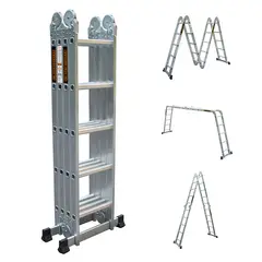 BLACK+DECKER - Escalera Black + Decker Articulada 4x5 150Kg 570cms