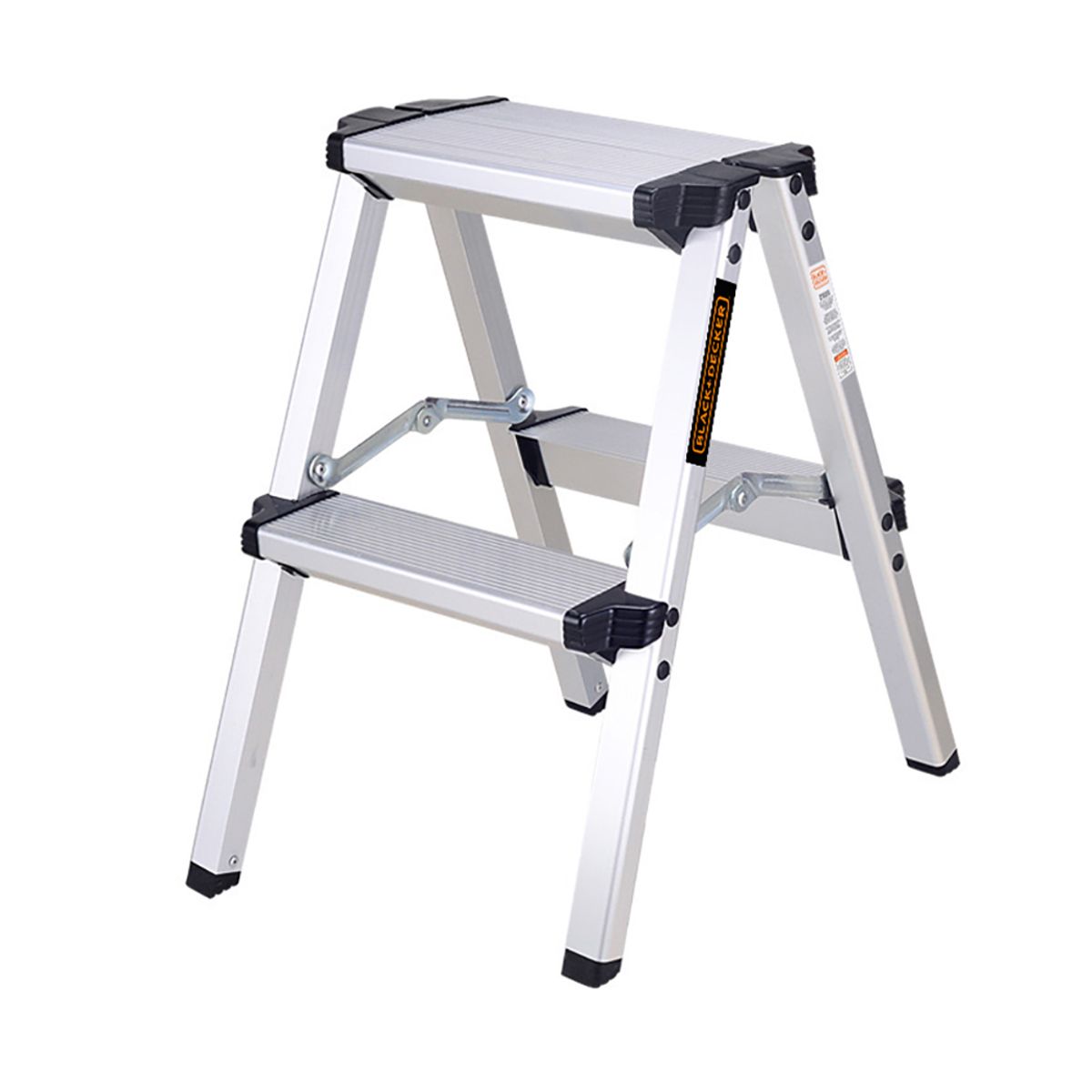 BLACK+DECKER - Escalera Black + Decker tipo Taburete 2 escalones, 50cms