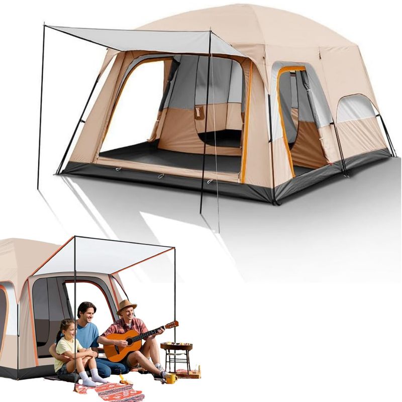KUANGYE - Tienda Acampada Campaña Montaje Rápido Impermeable Portátil