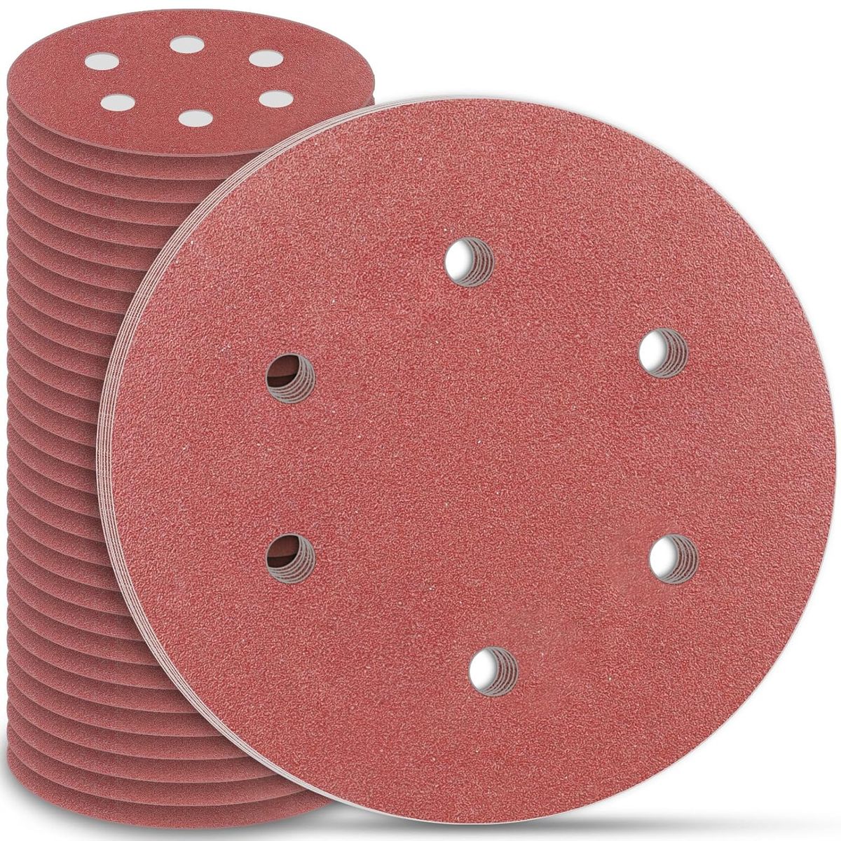GENERICO - Disco Lija Velcro 225mm Grano 120 Set 10 Unidades