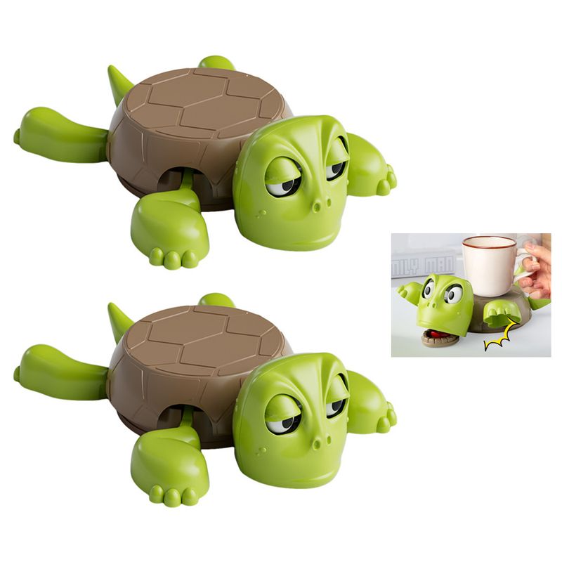 GENERICO - Divertido Adorno De Sobremesa Posavasos Tortuga 2pcs