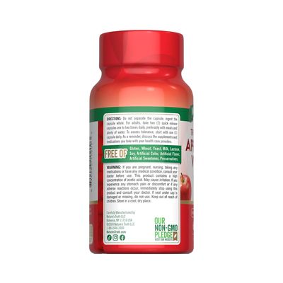 Imagen 2 del producto Vinagre de Manzana 1200mg 60 Capsulas
