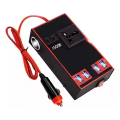 GENERICO - Inversor De Voltaje Auto Convertidor Corriente 12-220v 1500w