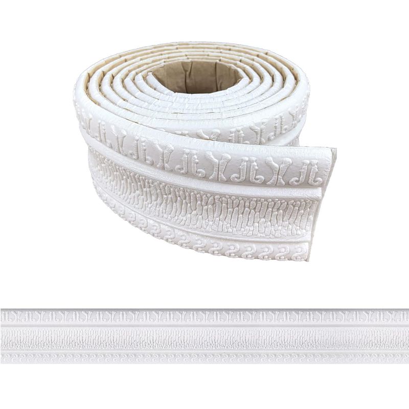 GENERICO - 5 Rollos Guardapolvo Moldura, Cornisa O Zócalo Adhesivo