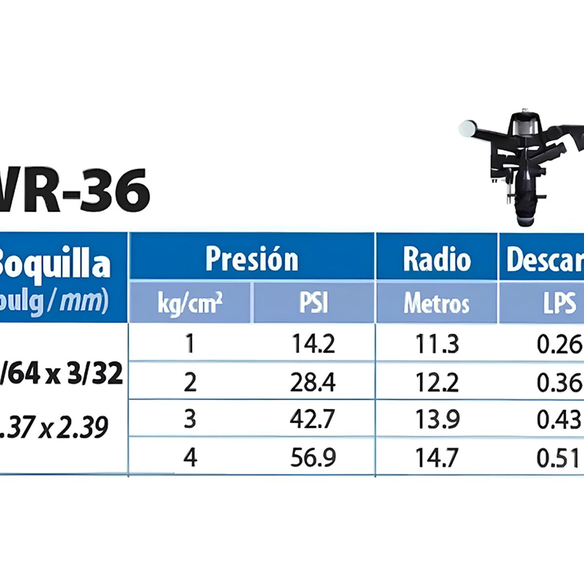GENERICO - Aspersor De Riego Agrícola 3-4 Pulgadas
