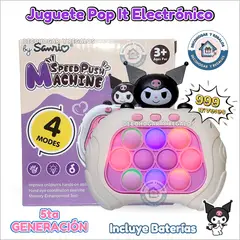GENERICO - Popit Electronico Juguete Pop-it Quick Push Personaje Animad