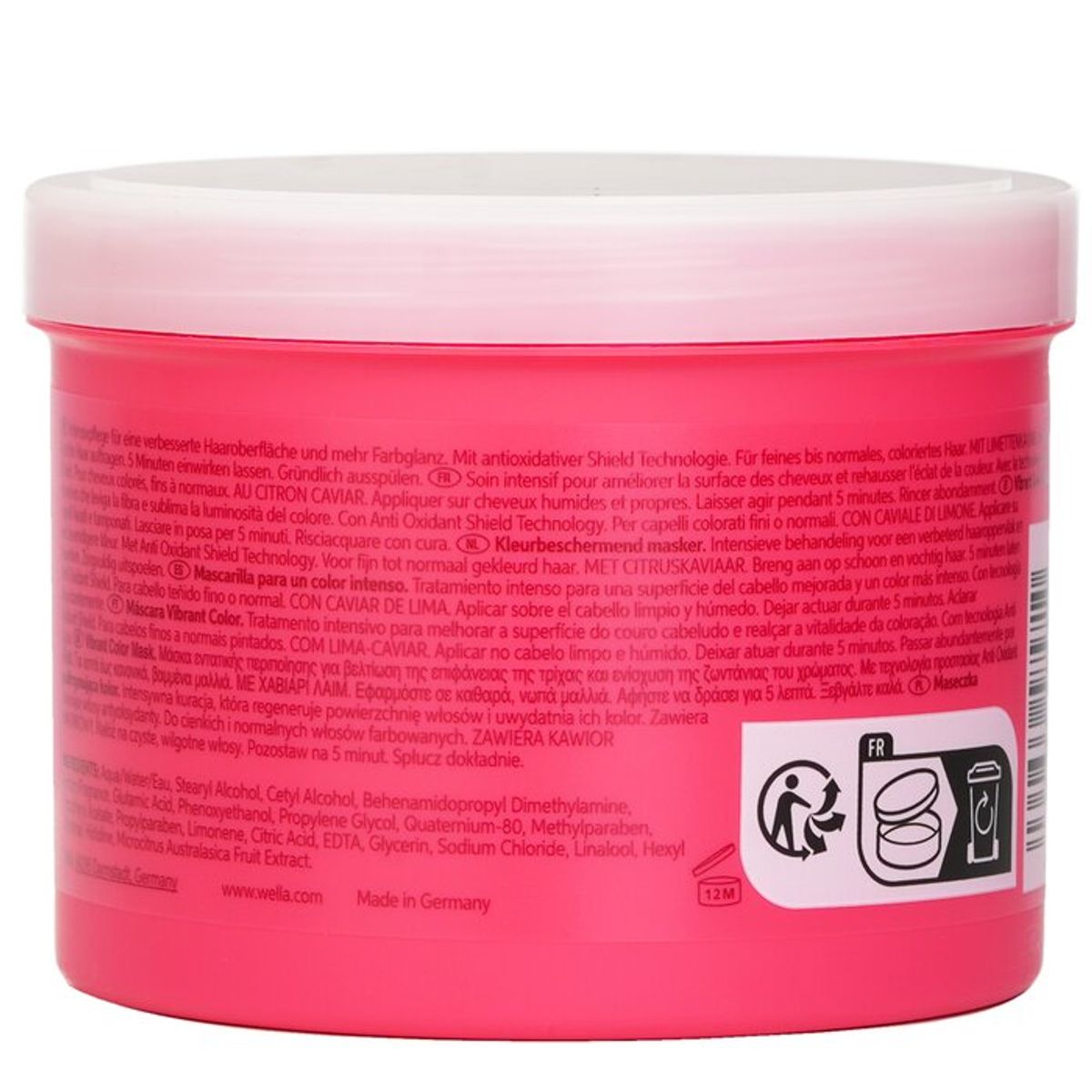 WELLA - Mascarilla Capilar Invigo Color Brilliance Caviar De Lima 500 Ml Wella