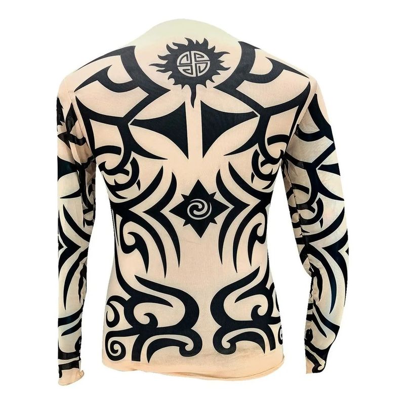 GENERICO - CAMISETA CON TATUAJES PASCUENSE ESTAMPADO TRAJE TIPICO