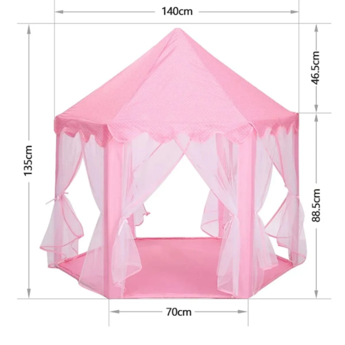 GENERICO - Carpa Castillo Tull Infantil Rosado