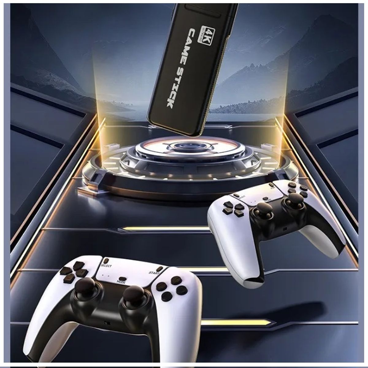 GENERICO - Consola Retro 4K 200 Juegos Clásicos 2 Controles Inalámbricos