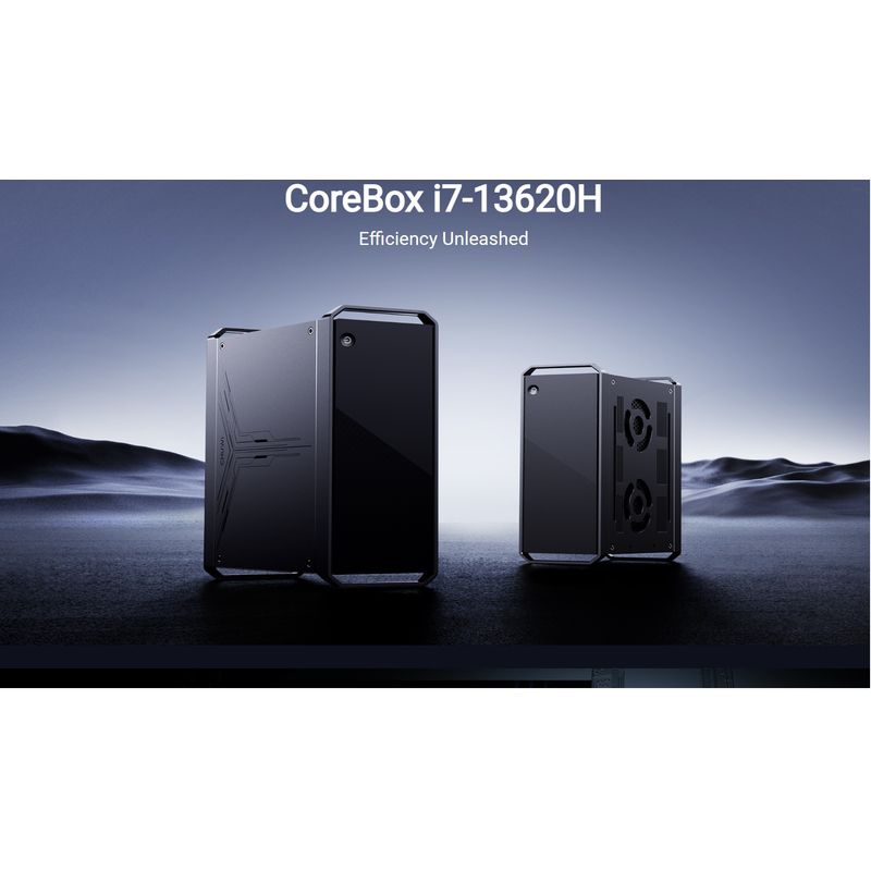 CHUWI - Core Box i7 Mini PC Mini Desktop with i7-13620H Processors16GB DDR5 RAM 512GB SSD