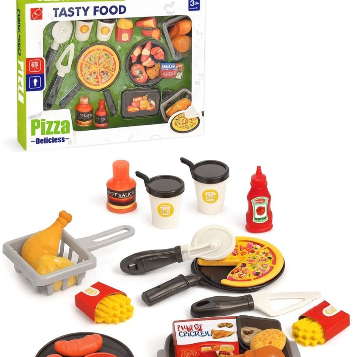 GENERICO - Juego De Comida Didáctica Para Armar Y Cortar