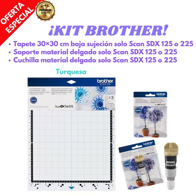 BROTHER - Kit Brother Tapete para plotter + Accesorios