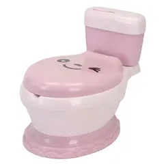 GENERICO - Bañito Musical en forma de WC Rosado
