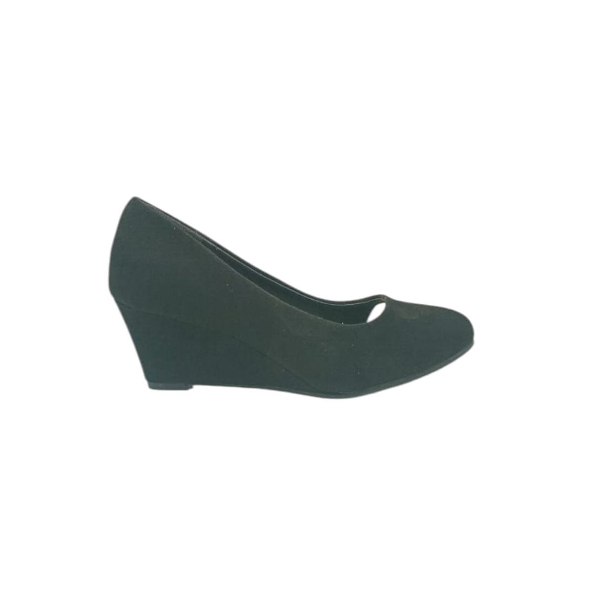 HERIEL - Zapato Negro Taco Cuña Mujer